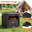 2 Tier Insulated Food Pan Carrier Food Warmer with Removable Tray and Box