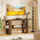 2-Tier TV Stand with Storage for TVs up to 55 Inch Console Table with Open Shelf