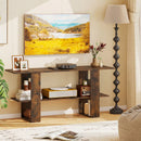 2-Tier TV Stand with Storage for TVs up to 55 Inch Console Table with Open Shelf