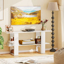 2-Tier TV Stand with Storage for TVs up to 55 Inch Console Table with Open Shelf
