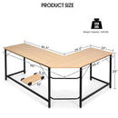 L Shaped Desk Corner Computer Desk PC Laptop Gaming Table Workstation