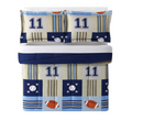 My World Denim and Khaki Sports Full/Queen Comforter Set