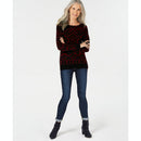 Charter Club Pure Cashmere Graphic Boatneck Sweater, Size PL