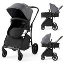 2-in-1 Baby Stroller with Bassinet Mode and Reversible Seat