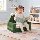 2-in-1 Convertible Kids Sofa to Lounger with Christmas Patterns