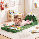 2-in-1 Convertible Kids Sofa to Lounger with Christmas Patterns