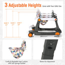 2-in-1 Foldable Activity Push Walker with Adjustable Height