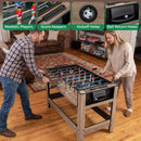 2-in-1 Swivel Game Table for Teens Adults-Brown