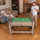 2-in-1 Swivel Game Table for Teens Adults-Brown