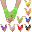 Retro Short Fishnet Mesh Gloves