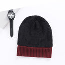 Men's Women's Knitted Wool Hat Scarf Gloves Set
