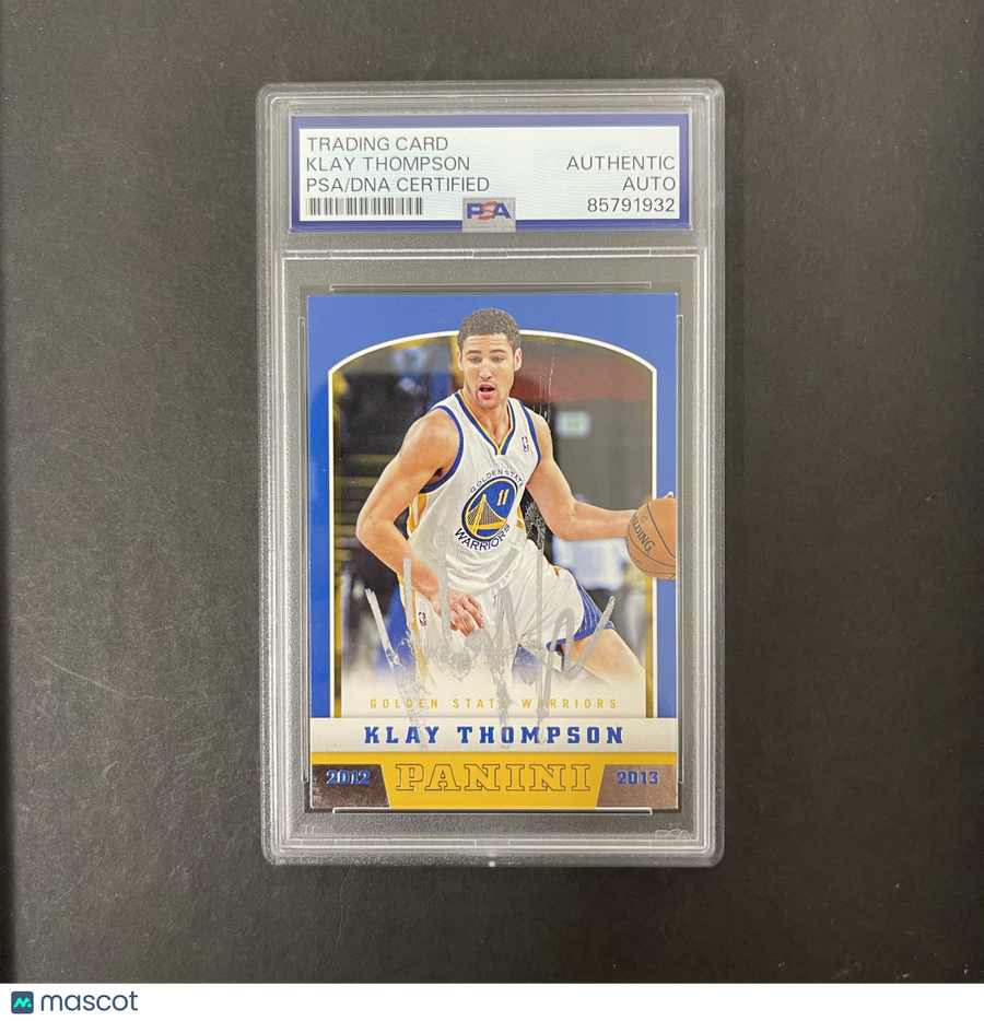 2012-13 Panini #207 Klay Thompson Signed Card PSA Autographed