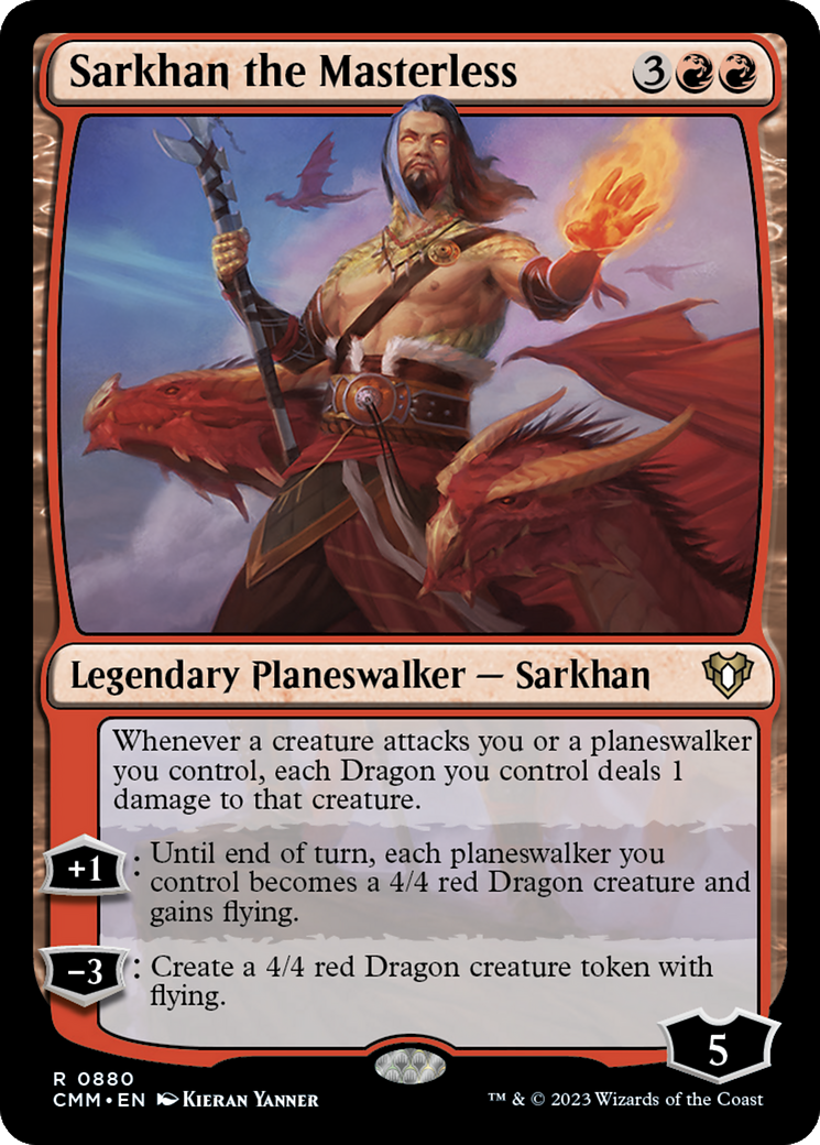 Sarkhan the Masterless (CMM-880) - Commander Masters