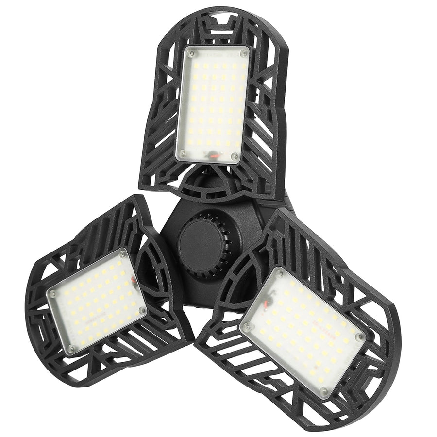 LED Garage Light, iMounTEK E26/E27 80W 7000LM 6500K Garage Ceiling Light Deformable Workshop Lamp Die Cast Aluminum LED Ceiling Light Bulbs with 3 Adj