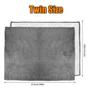 Electric Heated Twin Size Fleece Heated Blanket with 10 Heating Levels 10 Hours Auto Off Machine Washable for Home Office Usage 62x84in