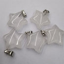 Natural Stone Crystal Agate Star Pendant