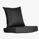 Outdoor Seat Cushion Set Waterproof Patio Furniture Cushion and Back Pillow Fade Resistant Deep SeatÊSet Chair Pad with Removable Cover for Chair Sofa