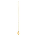 14k Yellow Gold Diamond Heart Locket Necklace