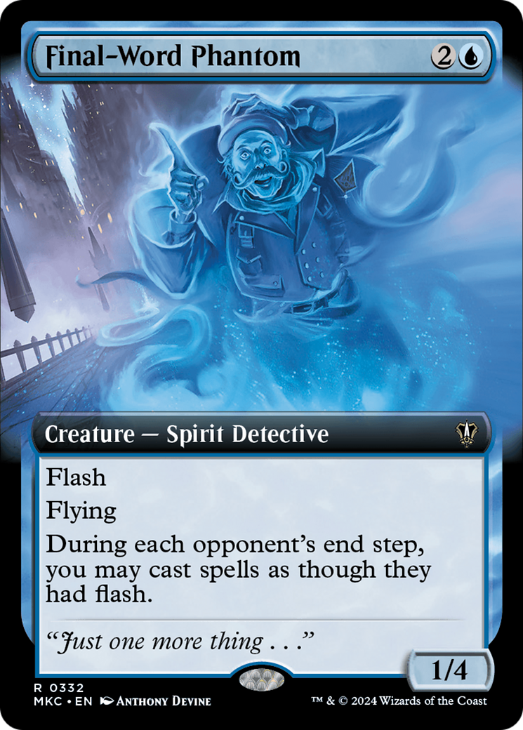 Final-Word Phantom (MKC-332) - Murders at Karlov Manor Commander: (Extended Art)