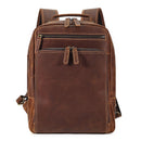 New Outdoor Travel Backpack Men's Backpack Genuine Leather Men's Bag Business Leisure Crazy Horse Leather Backpack