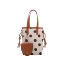 Korean-style Retro Polka-dot Mini Bucket Bag For Women