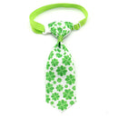 St. Patrick's Day Four-leaf Clover Bow Pet Tie
