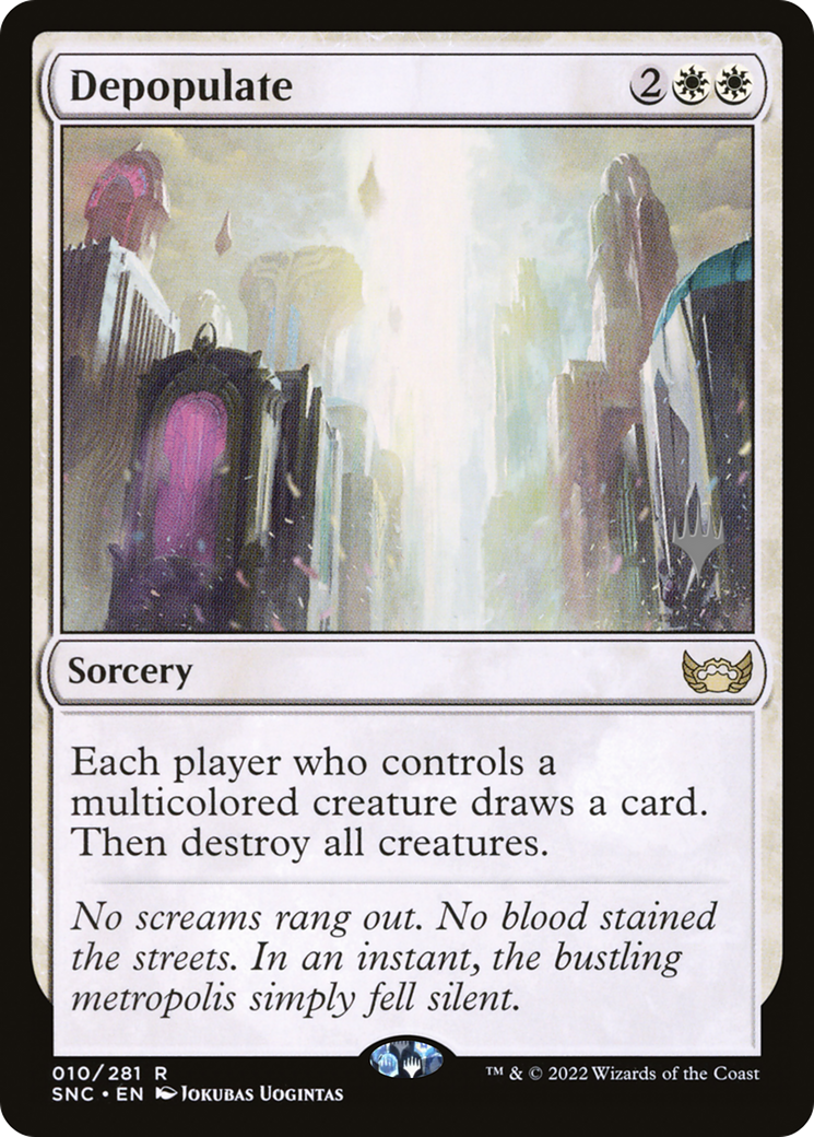 Depopulate (PPSNC-010) - Streets of New Capenna Promos Foil