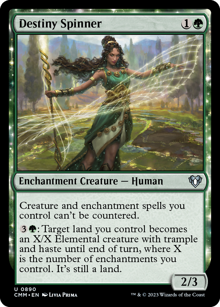 Destiny Spinner (CMM-890) - Commander Masters: (enchantment)