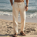 Men's Drawstring Cotton Linen Trousers