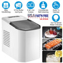 Electric Countertop Ice Maker with Ice Scoop Basket Self-cleaning Max 33LBS/24Hrs Ice Making Machine Bullet Ice Machine for Home Kitchen Office Party