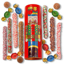 Nutcracker Chocolate-Covered Pretzel Gift Tin – Gourmet Holiday Treats & Christmas Gift Idea