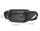 Men's Leather Phone Belt Chest Bag