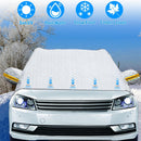 Car Windshield Snow Cover Windproof Magnetic Car Windscreen Cover Frost Ice Protection with SideÊMirror Protector 5 Magnets for Most Vehicles