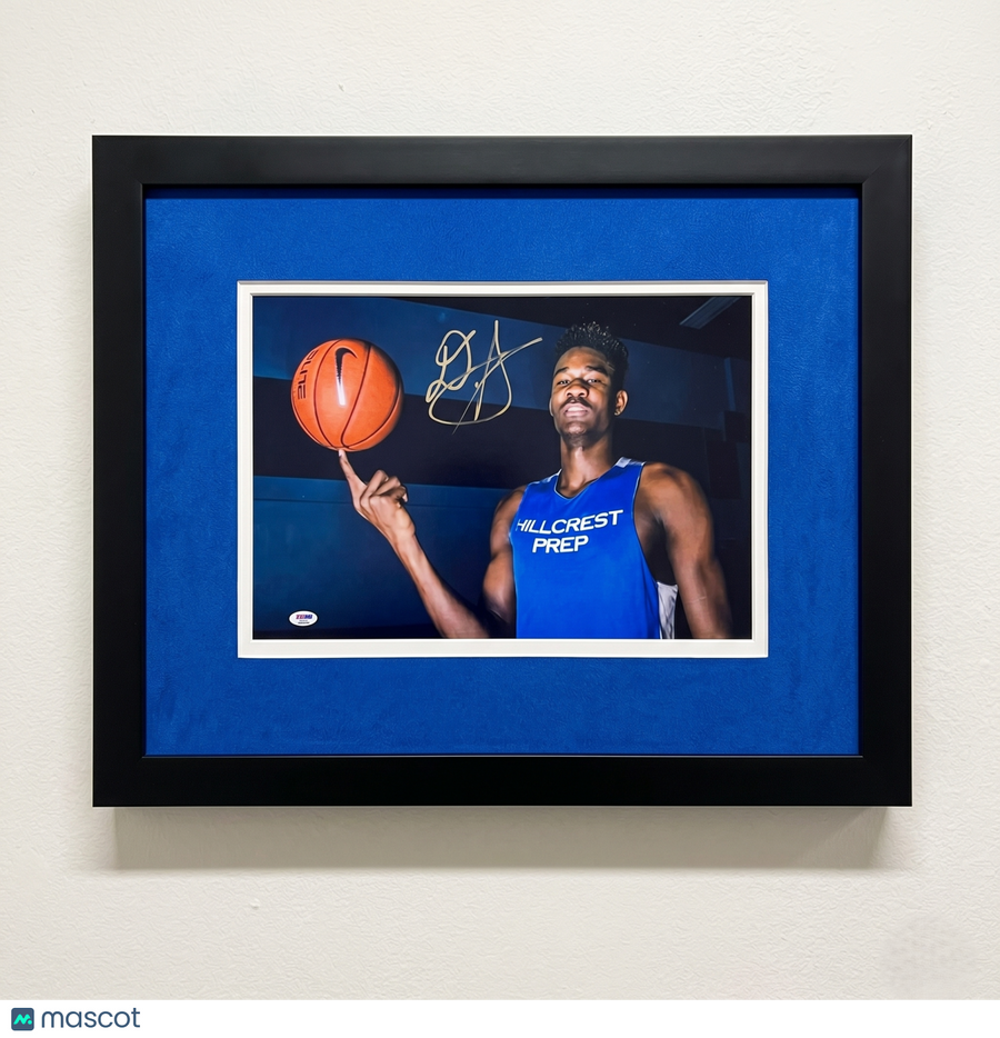DeAndre Ayton Hillcrest Prep Bruins Signed 12x18 Custom Framed Photo PSA