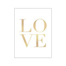 Nordic Modern Canvas Art Wall Painting Gold Foil Beach