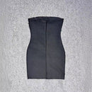 Off-shoulder Diamond-embedded Tube Top Party Dress