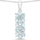 9.88 Carat Genuine Blue Topaz .925 Sterling Silver 3 Piece Jewelry Set (Ring, Earrings, and Pendant w/ Chain)