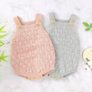 Solid Color Sling Baby Dress Baby Knitted Cotton One-Piece