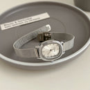 Women's Oval Mesh Strap Watch