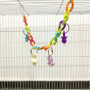 Parrot Acrylic Chain Suspension Bridge Swing Toy