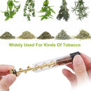 Glass Blunt Pipe Twisty 7-in-1 Grinder Blunt Kit w/ Smoking Metal Tip Cleaning Brush