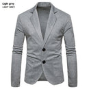 Simple Lapel Two-button Single Western Coat