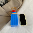 Acrylic Lipstick-shaped Single-shoulder Crossbody Bag