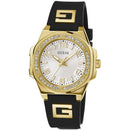 Guess Women's Black Gold Wristwatch