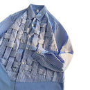 Long-sleeved Niche-style Knitted Striped Blouse Cardigan