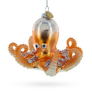 Bright Octopus Blown Glass Christmas Ornament