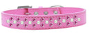Dog, Puppy & Pet Fashion  Collar, "Pearl and Bright Pink Crystal Rimsets Sprinkles"