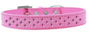 Dog, Puppy & Pet Fashion  Collar, "Bright Pink Crystal Rimsets Sprinkles"