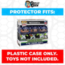 Pop Protector for 3 Pack Julian Edelman, Tom Brady & Rob Gronkowski Funko Pop