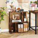 3-Tier Bookshelf with Display Shelf for Small Space
